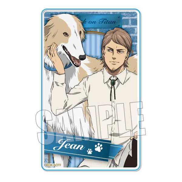 『進撃の巨人』アクリルカード ジャン・キルシュタイン 犬といっしょver.