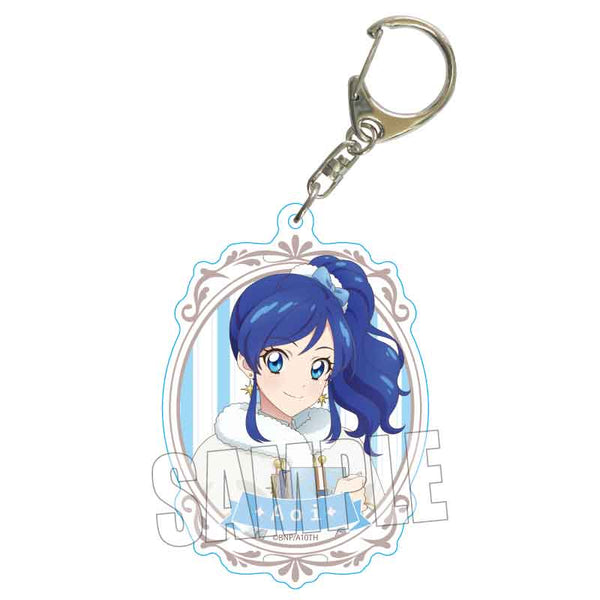 『アイカツ! 10th STORY ~未来へのSTARWAY~』ちょいデカアクリルキーホルダー /霧矢 あおい ホワイトポンチョver.