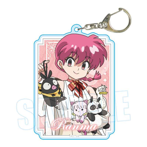 『らんま1/2』ちょいデカアクリルキーホルダー らんま(ぬいぐるみといっしょ)