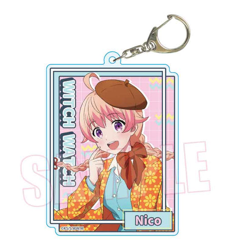 『ウィッチウォッチ』ちょいデカアクリルキーホルダー /若月 ニコ レトロポップver.