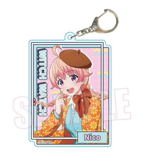 『ウィッチウォッチ』ちょいデカアクリルキーホルダー /若月 ニコ レトロポップver.