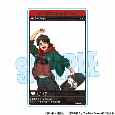 『進撃の巨人』アクリルカード /エレン・イェーガー スケーターver.【202607再販】