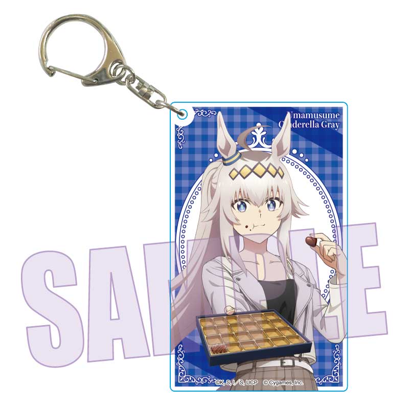 激レア　ウマ娘　オグリキャップ　公式リボンキーホルダー ウマ娘 シンデレラグレイ』ちょいデカアクリルキーホルダー /オグリ