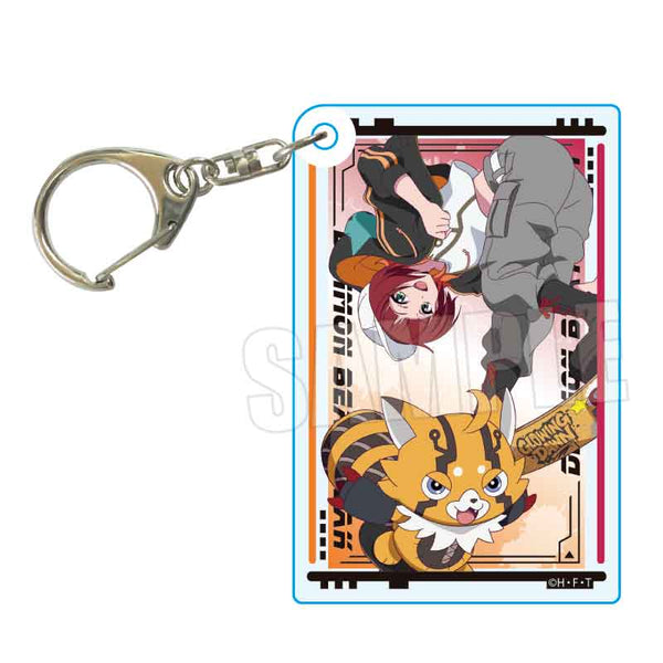『DIGIMON BEATBREAK』アクリルキーホルダー /咲夜 レーナ&プリスティモン Skater ver.