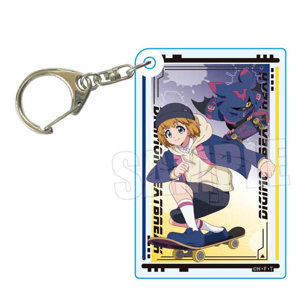 『DIGIMON BEATBREAK』アクリルキーホルダー /久遠寺 マコト&キロプモン Skater ver.