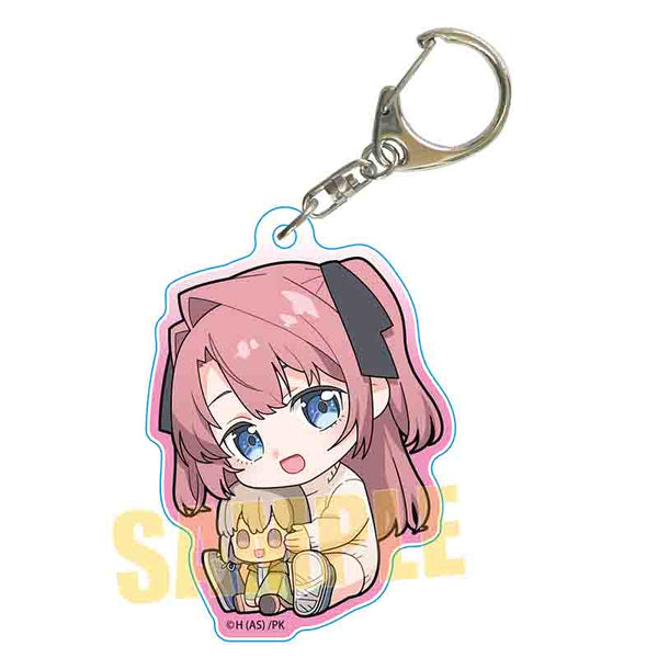 "Kamiina Peony: When Drunk, It Resembles a Lily" Tightly Packed Acrylic Keychain / Kamiina Peony