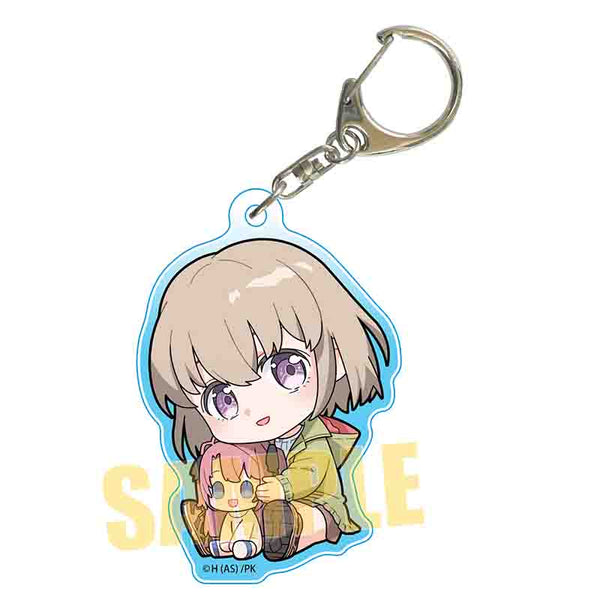 "Kamiina Peony: When Drunk, It Resembles a Lily" Tightly Packed Acrylic Keychain / Ibuki Tonami