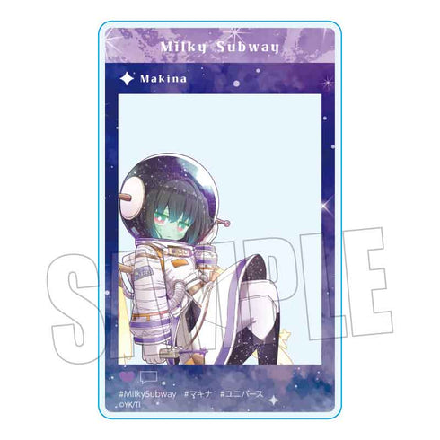 "Galaxy Express Milky☆Subway" Acrylic Card / Makina (Universe)