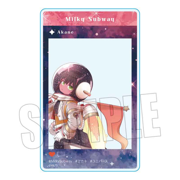 "Galaxy Express Milky☆Subway" Acrylic Card / Akane (Universe)