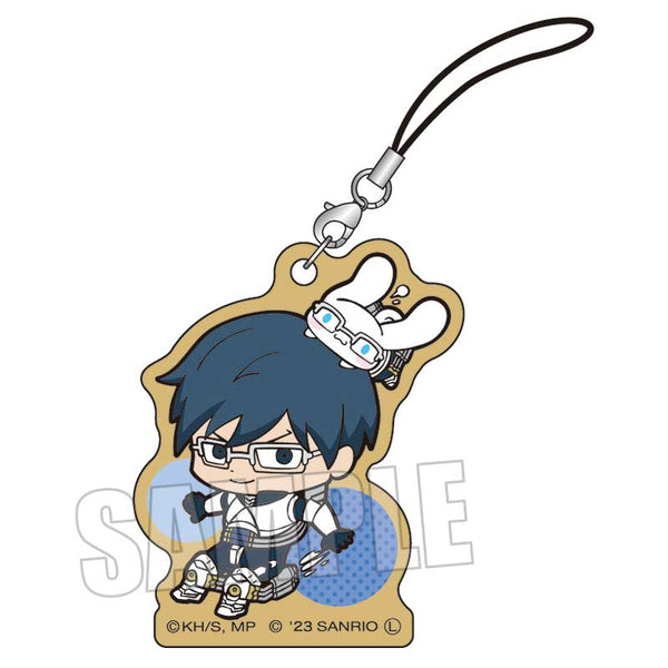 『僕のヒーローアカデミア×サンリオキャラクターズ2』木札ストラップ / 飯田天哉・シナモロール