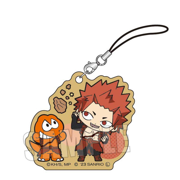 『僕のヒーローアカデミア×サンリオキャラクターズ2』木札ストラップ / 切島鋭児郎・ウィアーダイナソアーズ