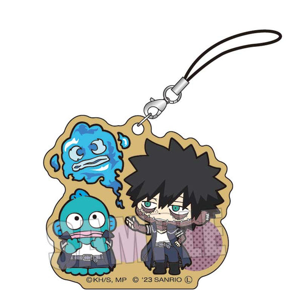 『僕のヒーローアカデミア×サンリオキャラクターズ2』木札ストラップ / 荼毘・ハンギョドン