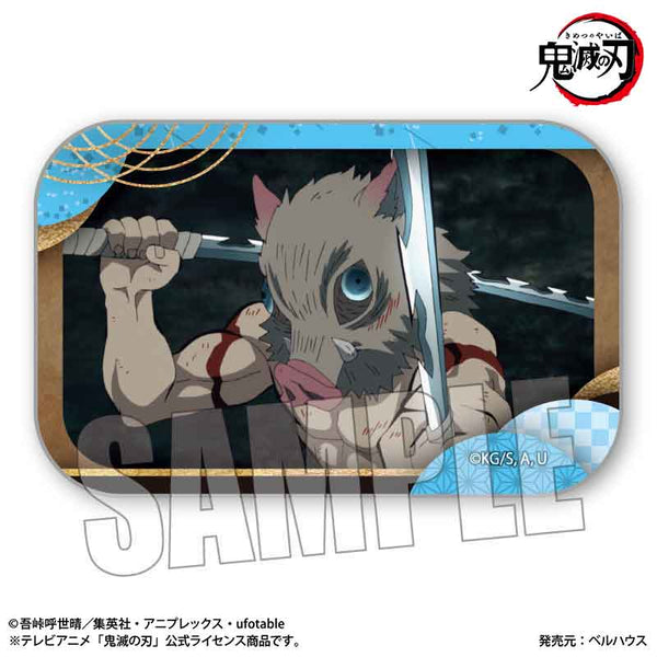 『鬼滅の刃竈門炭治郎 立志編』メモリーズスクエア缶バッジ /嘴平 伊之助【202603再販】