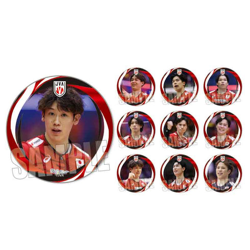 『バレーボール男子日本代表』トレーディング缶バッジ【BOX】