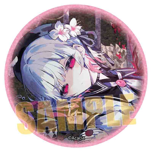 『魔法少女ノ魔女裁判』グリッター缶バッジ /桜羽エマA
