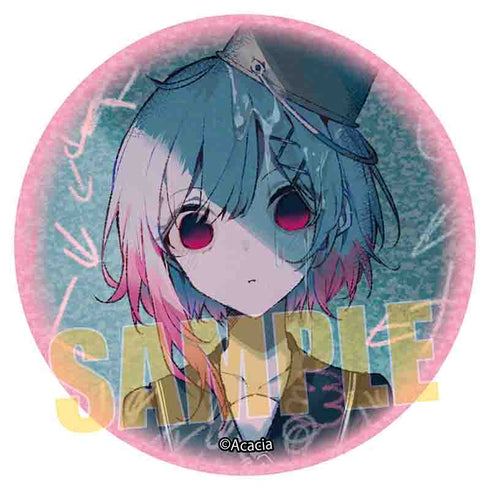 『魔法少女ノ魔女裁判』グリッター缶バッジ /桜羽エマB