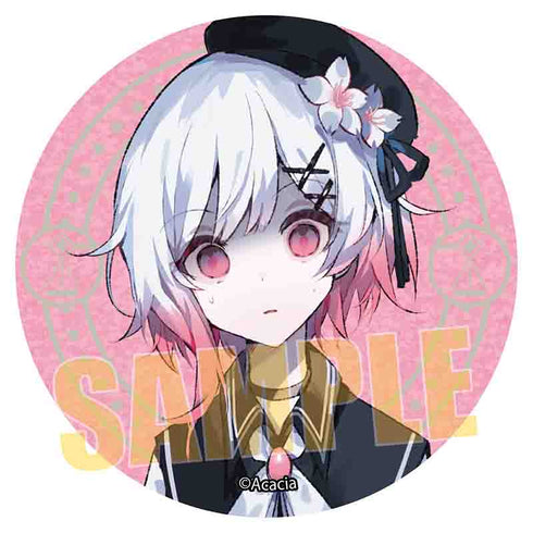 『魔法少女ノ魔女裁判』グリッター缶バッジ /桜羽エマC
