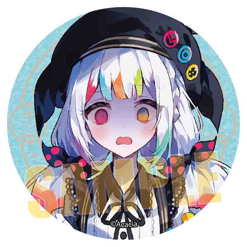 『魔法少女ノ魔女裁判』グリッター缶バッジ /城ケ崎ノアB