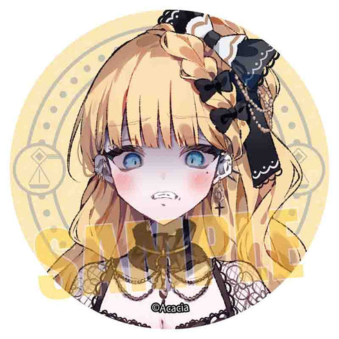 『魔法少女ノ魔女裁判』グリッター缶バッジ /佐伯ミリア