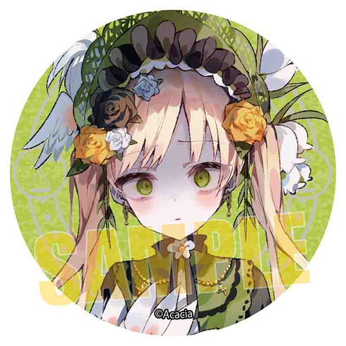 『魔法少女ノ魔女裁判』グリッター缶バッジ /遠野ハンナ