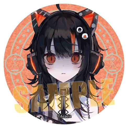 『魔法少女ノ魔女裁判』グリッター缶バッジ /沢渡ココ