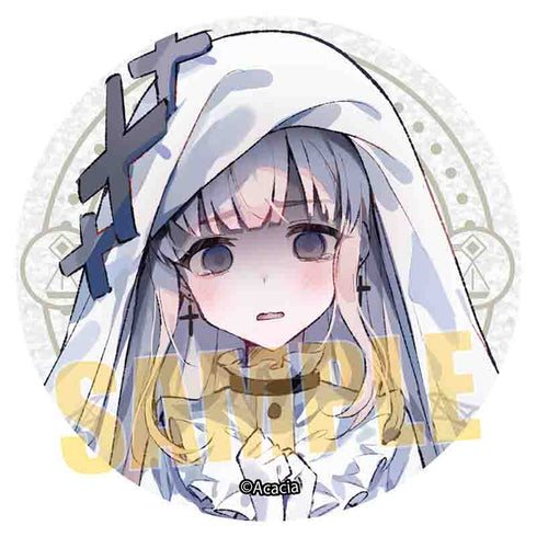 『魔法少女ノ魔女裁判』グリッター缶バッジ /氷上メルル