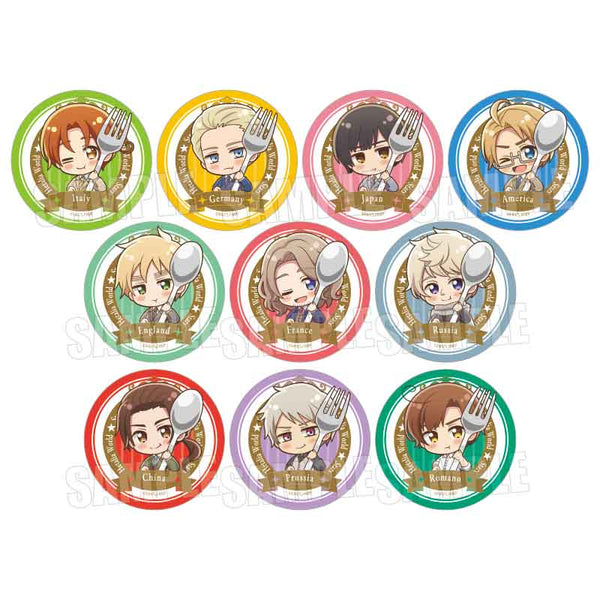 『ヘタリア World★Stars』トレーディング缶バッジ /ごちきゃら【BOX】