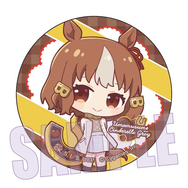『ウマ娘 シンデレラグレイ』缶バッジ /ベルノライト(チョコレート)