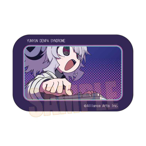 『ゆんゆん電波シンドローム』スクエア缶バッジ /QちゃんC