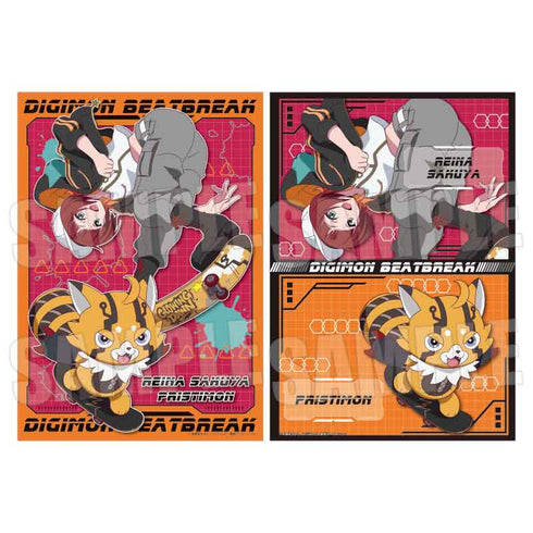 『DIGIMON BEATBREAK』らくピタポスター /咲夜 レーナ&プリスティモン Skater ver.