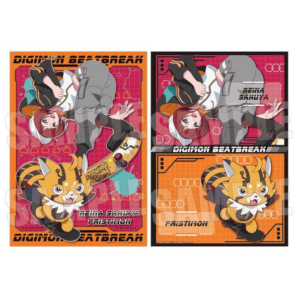 『DIGIMON BEATBREAK』らくピタポスター /咲夜 レーナ&プリスティモン Skater ver.