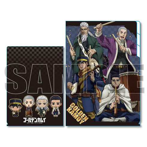 『ゴールデンカムイ』クリアファイル3ポケット 楽器ver. ゴールデンカムイ/A(杉元&白石&土方&尾形)【202610再販】
