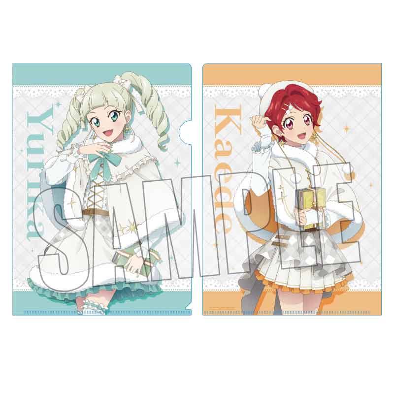 リバコメ!! アイカツ！　藤堂ユリカ　一ノ瀬かえで　アクリルパネル アイカツ! 10th STORY ~未来へのSTARWAY~』クリアファイル /藤堂