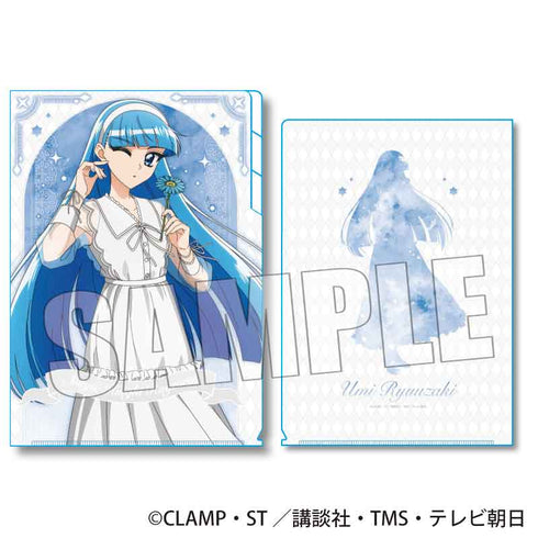『魔法騎士レイアース』クリアファイル3ポケット /龍咲 海(ホワイトコーデ)