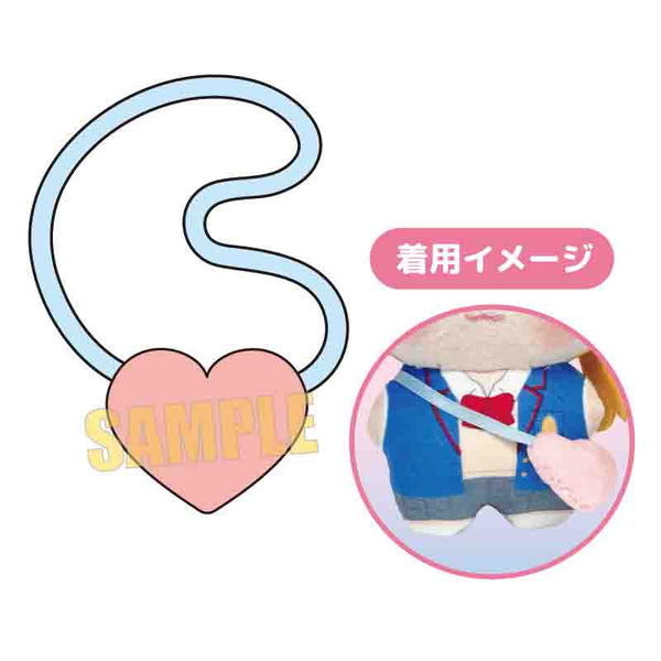『原創』出遊!刺繡可愛小包 心形款