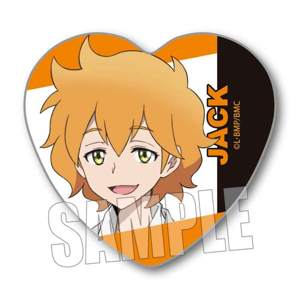 『ビックリメン』ハート缶バッジ/ジャック