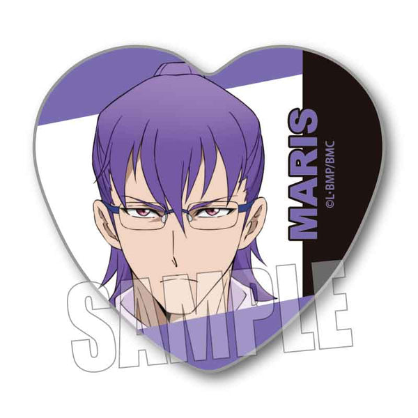 『ビックリメン』ハート缶バッジ/マリス