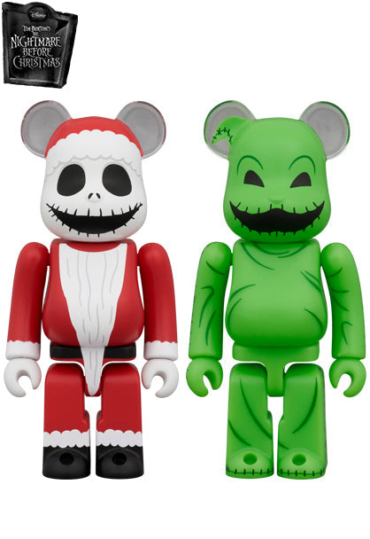 『ナイトメアー・ビフォア・クリスマス』BE@RBRICK SANTA JACK & OOGIE BOOGIE 2PCS SET