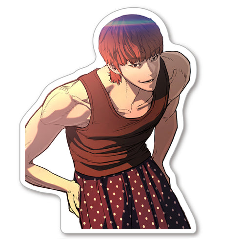 "Self-Taught Brawler" Sticker by Reo Shinjo