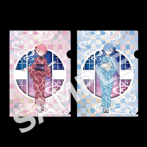 『Re:ゼロから始める異世界生活』クリアファイルセット 七夕まつりver. ラム&レム