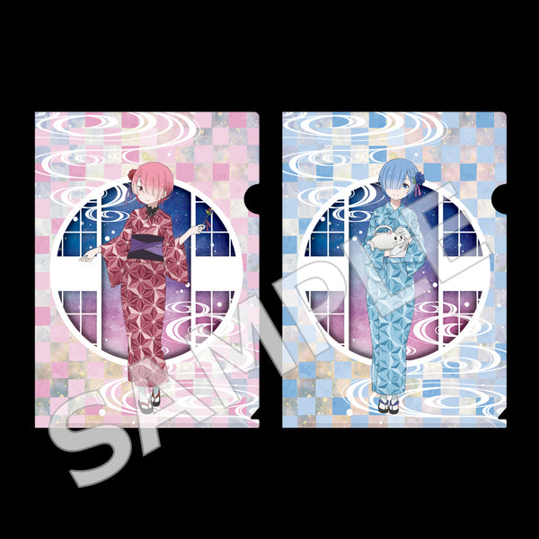 『Re:ゼロから始める異世界生活』クリアファイルセット 七夕まつりver. ラム&レム
