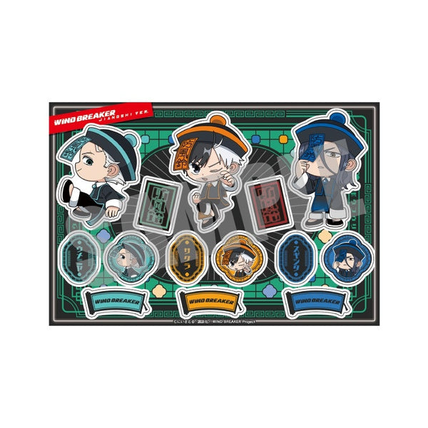 『WIND BREAKER』ステッカー 桜 遥&梅宮 一&杉下 京太郎 JIANGSHI ver.