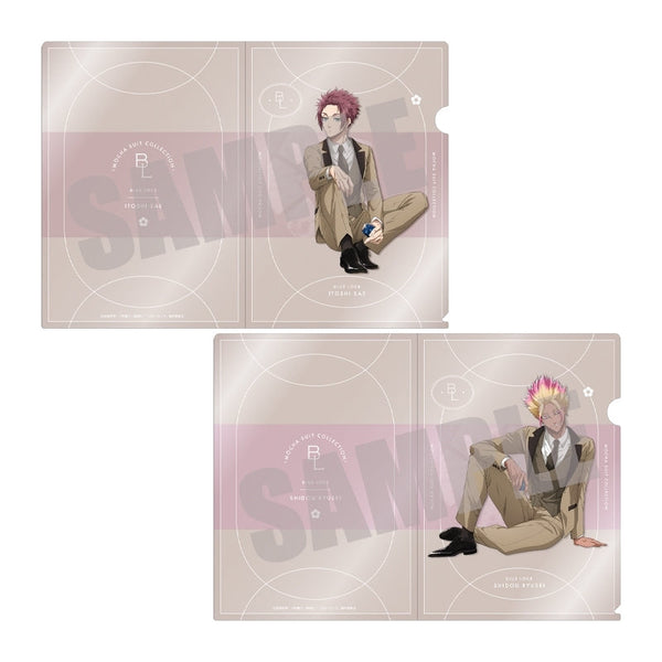 『ブルーロック』オーロラクリアファイルセット 糸師 冴&士道 龍聖 MOCHA SUIT ver.