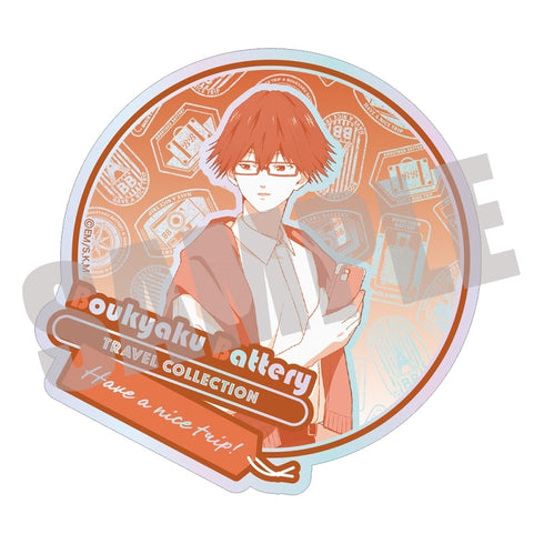 『忘却バッテリー』オーロラダイカットステッカー 千早瞬平 TRAVEL ver.
