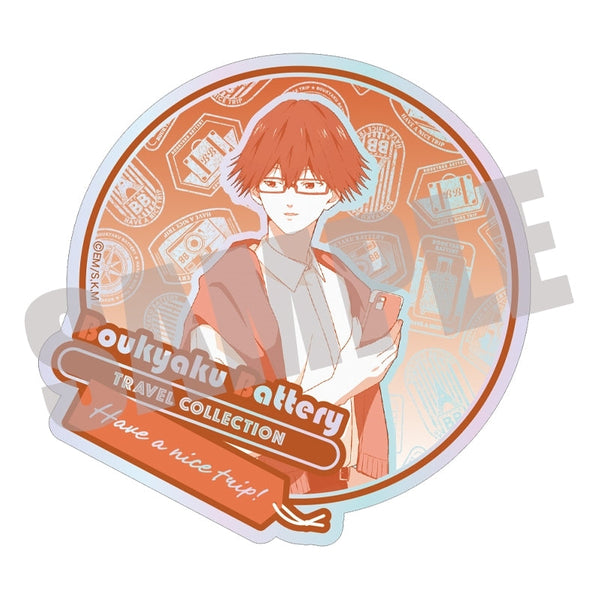 『忘却バッテリー』オーロラダイカットステッカー 千早瞬平 TRAVEL ver.