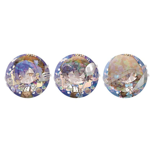 『厨二病三銃士』ホログラム缶バッジセット