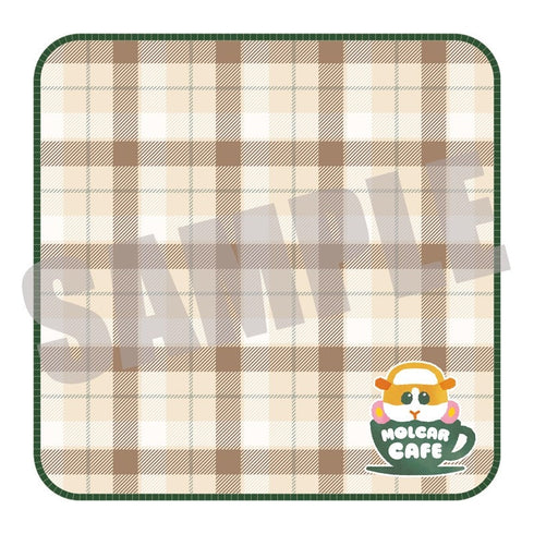 『PUI PUI モルカー』刺繍タオルハンカチ Green AUTUMN ver.