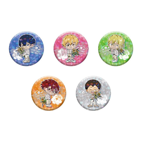 『忘却バッテリー』トレーディングホログラム缶バッジ Sunflower mini ver.(全5種)【BOXJAN】