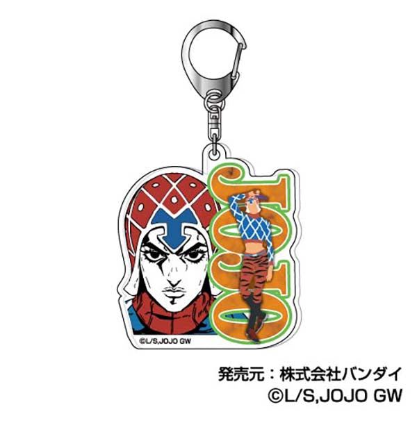 『ジョジョの奇妙な冒険 黄金の風』アクリルキーホルダー 彩色影絵 04 グイード・ミスタ