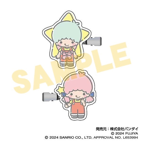 『PEKO×サンリオキャラクターズ』ヘアクリップ Vol.1 05 リトルツインスターズ